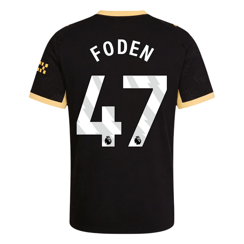 FODEN #47 Manchester City Extérieur Maillot 2026/27 Noir Joueur