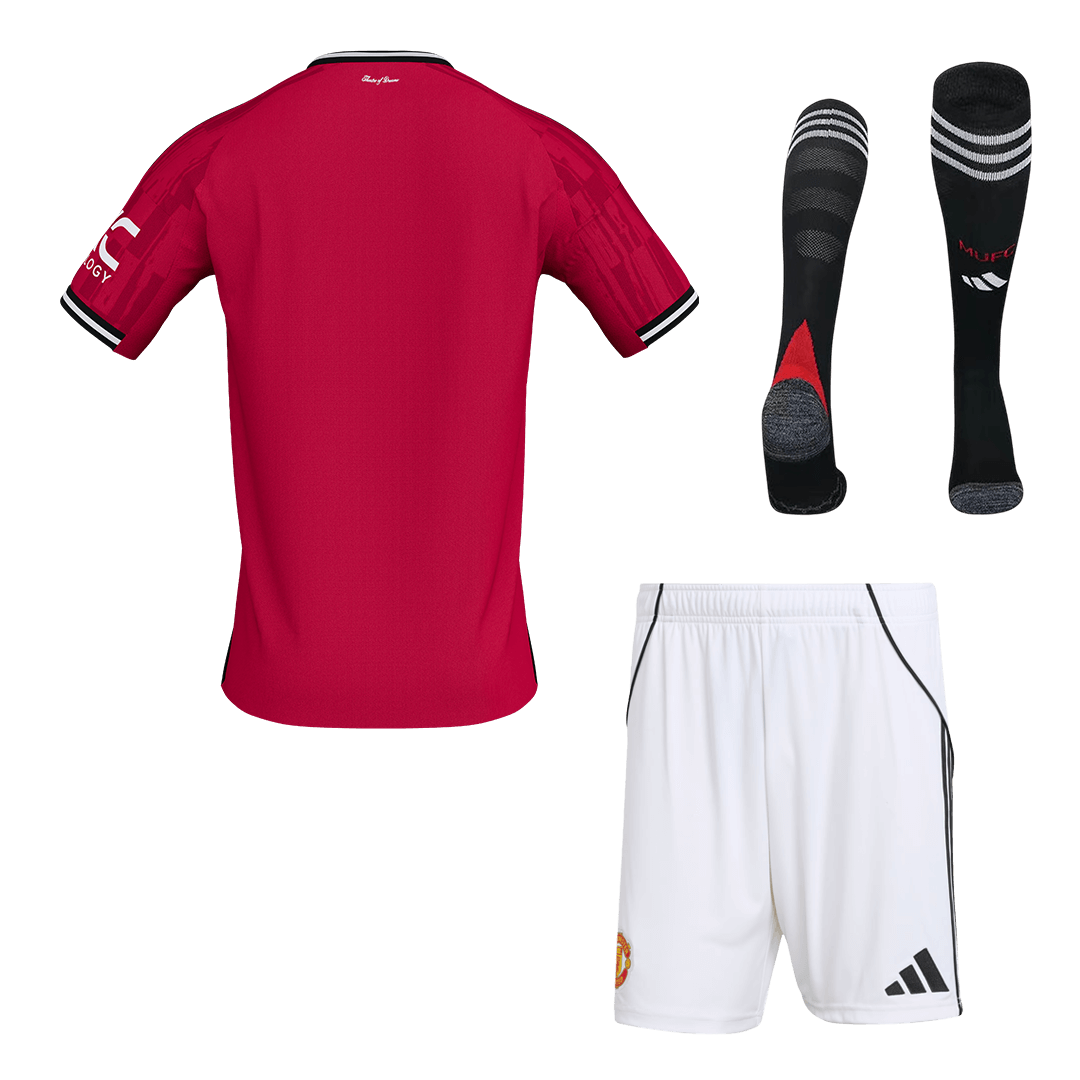 Manchester United Thuisshirt Kit 2025/26 Rood - Super