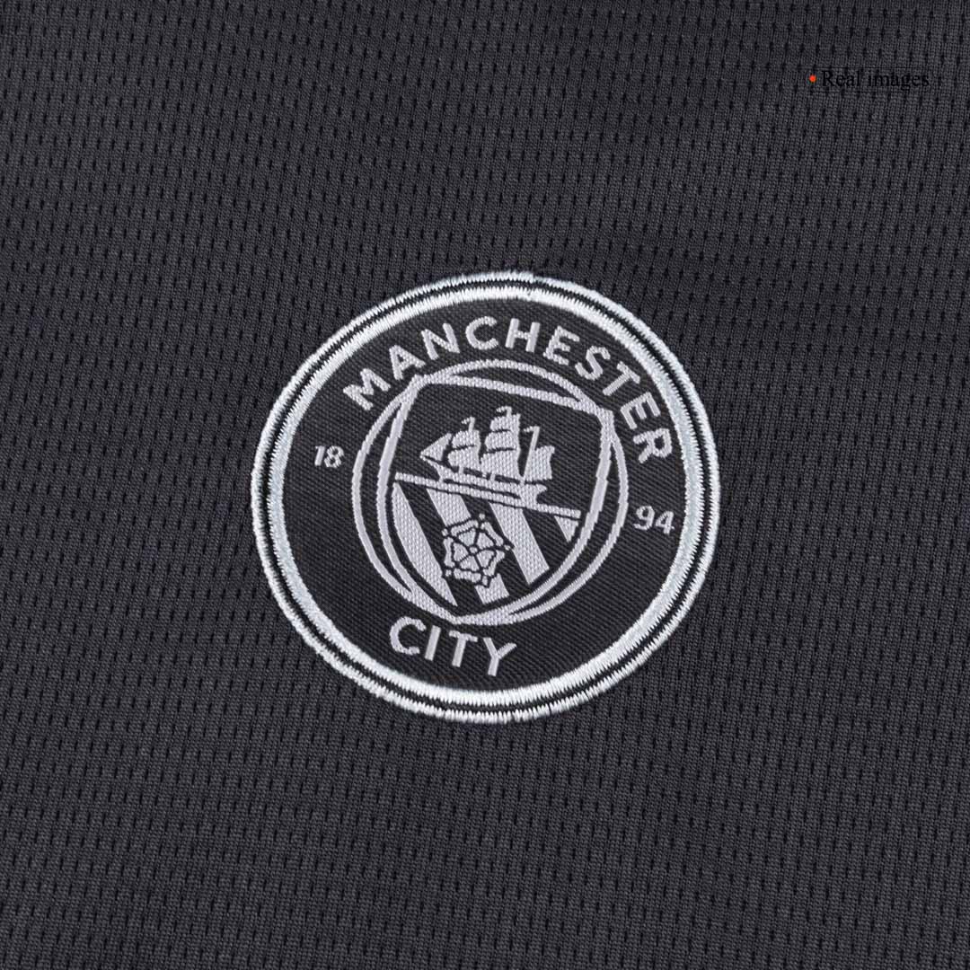 Manchester City Uit Thuisshirt Kit 2025/26 Junior Zwart