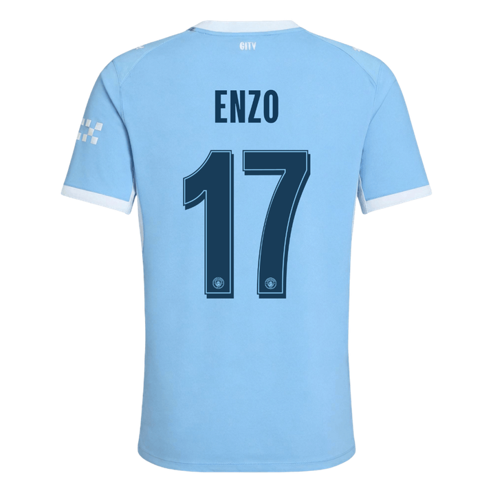ENZO #17 Manchester City Domicile Maillot 2026/27 Bleu Joueur - UCL