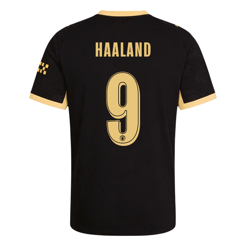HAALAND #9 Manchester City Extérieur Maillot 2026/27 Noir Joueur - UCL
