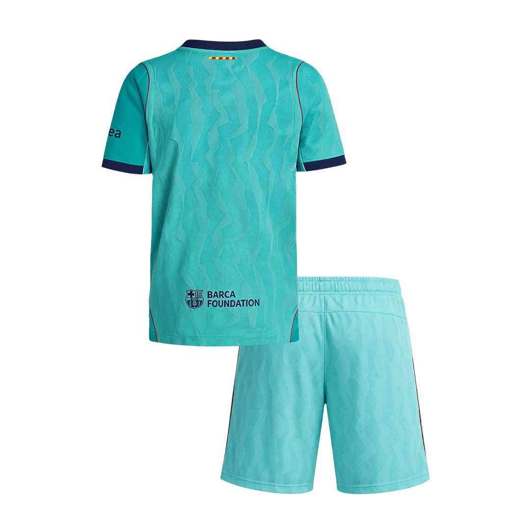 Barcelone Third Maillot Kit 2026/27 Enfant Bleu