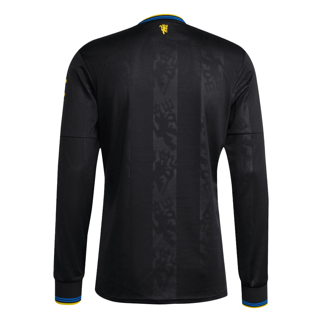 Manchester United Derde Shirt Lange Mouwen 2025/26 Zwart