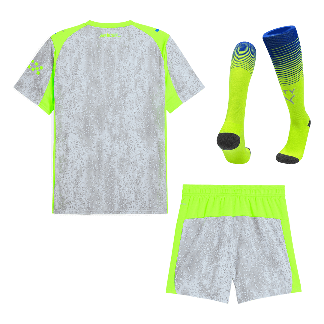Manchester City Derde Thuisshirt Kit 2025/26 Grijs