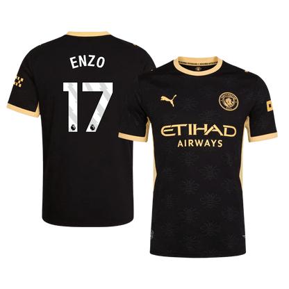 ENZO #17 Manchester City Extérieur Maillot 2026/27 Noir Joueur