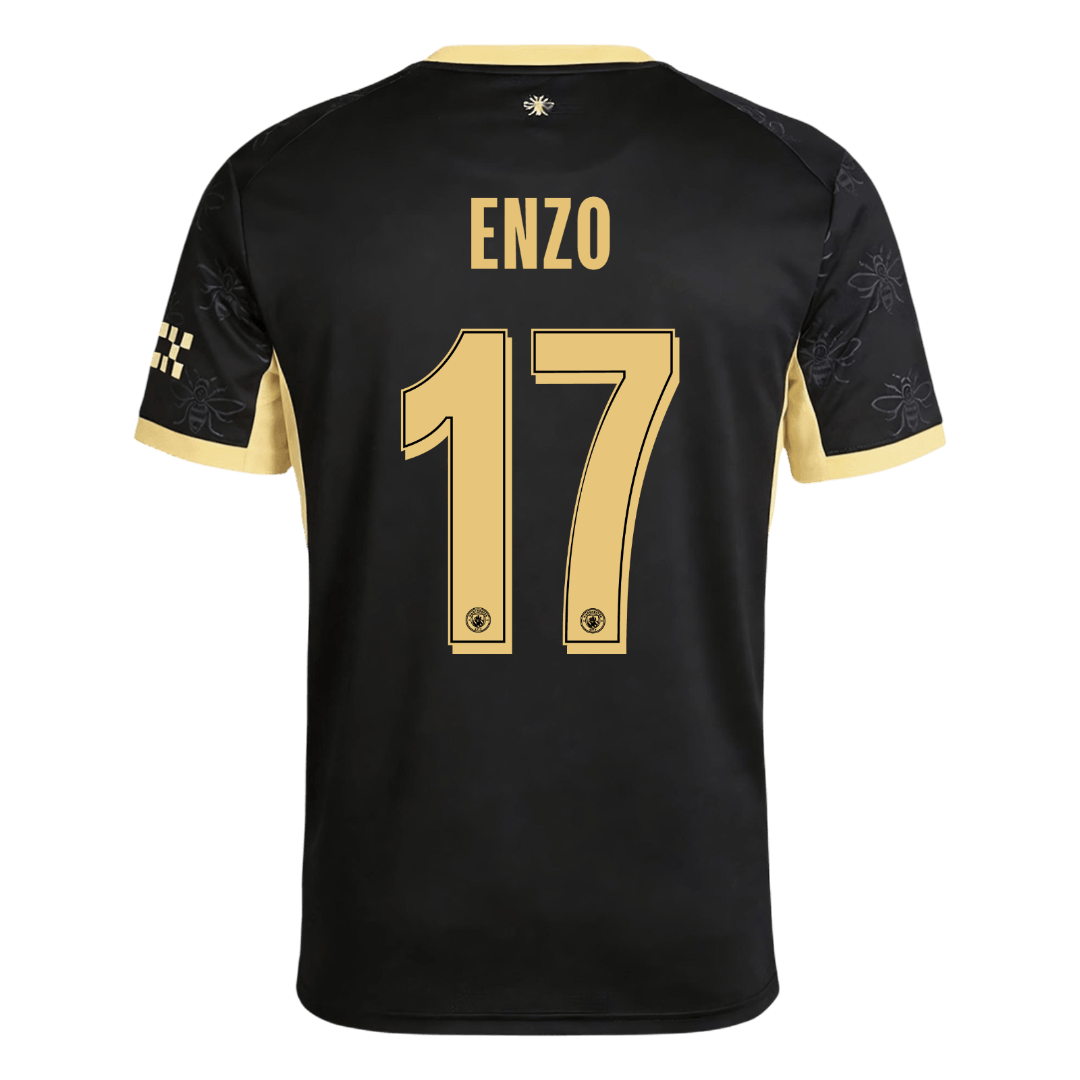 ENZO #17 Manchester City Extérieur Maillot 2026/27 Noir - UCL