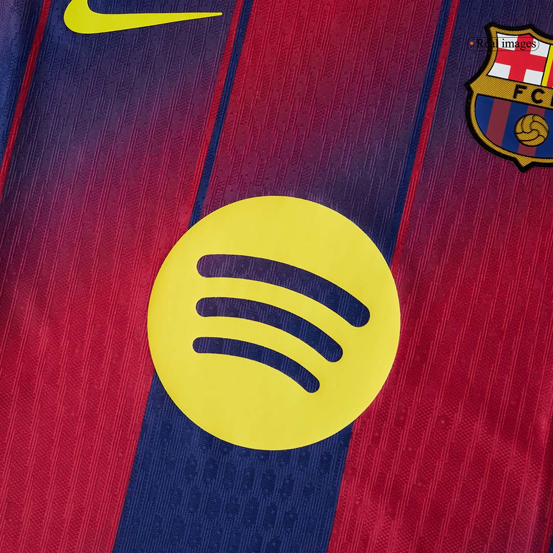KOUNDE #23 Barcelona Thuisshirt 2025/26 Rood en Blauw Authentiek - UCL