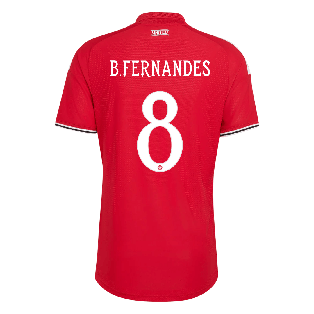 B. FERNANDES #8 Manchester United Domicile Maillot 2026/27 Rouge Joueur - UCL