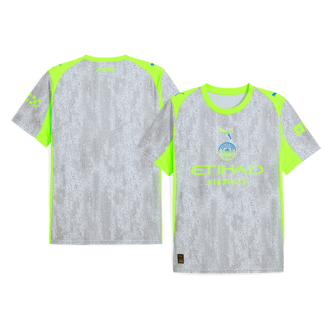 Manchester City Derde Thuisshirt Kit 2025/26 Grijs