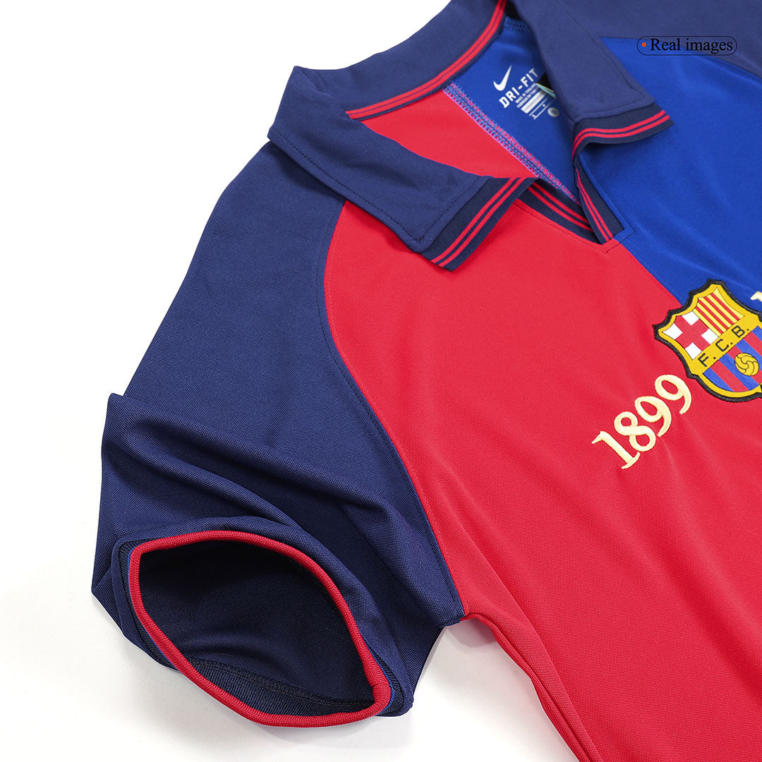 GUARDIOLA #4 Retro Barcelona Thuisshirt 1999/00 - 100-jarig jubileum
