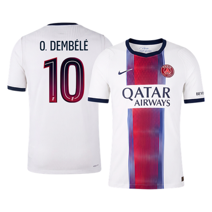 O. DEMBÉLÉ #10 Les Paris Extérieur Maillot 2026/27 Blanc Joueur