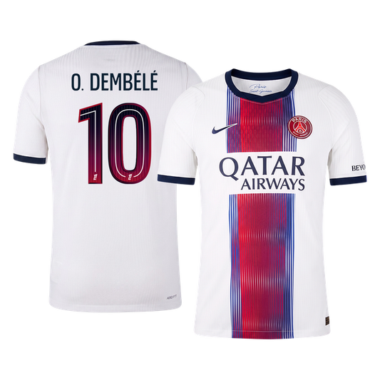 O. DEMBÉLÉ #10 Les Paris Extérieur Maillot 2026/27 Blanc Joueur