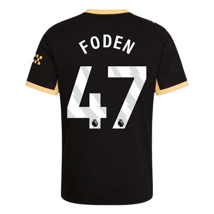 FODEN #47 Manchester City Extérieur Maillot 2026/27 Noir Joueur