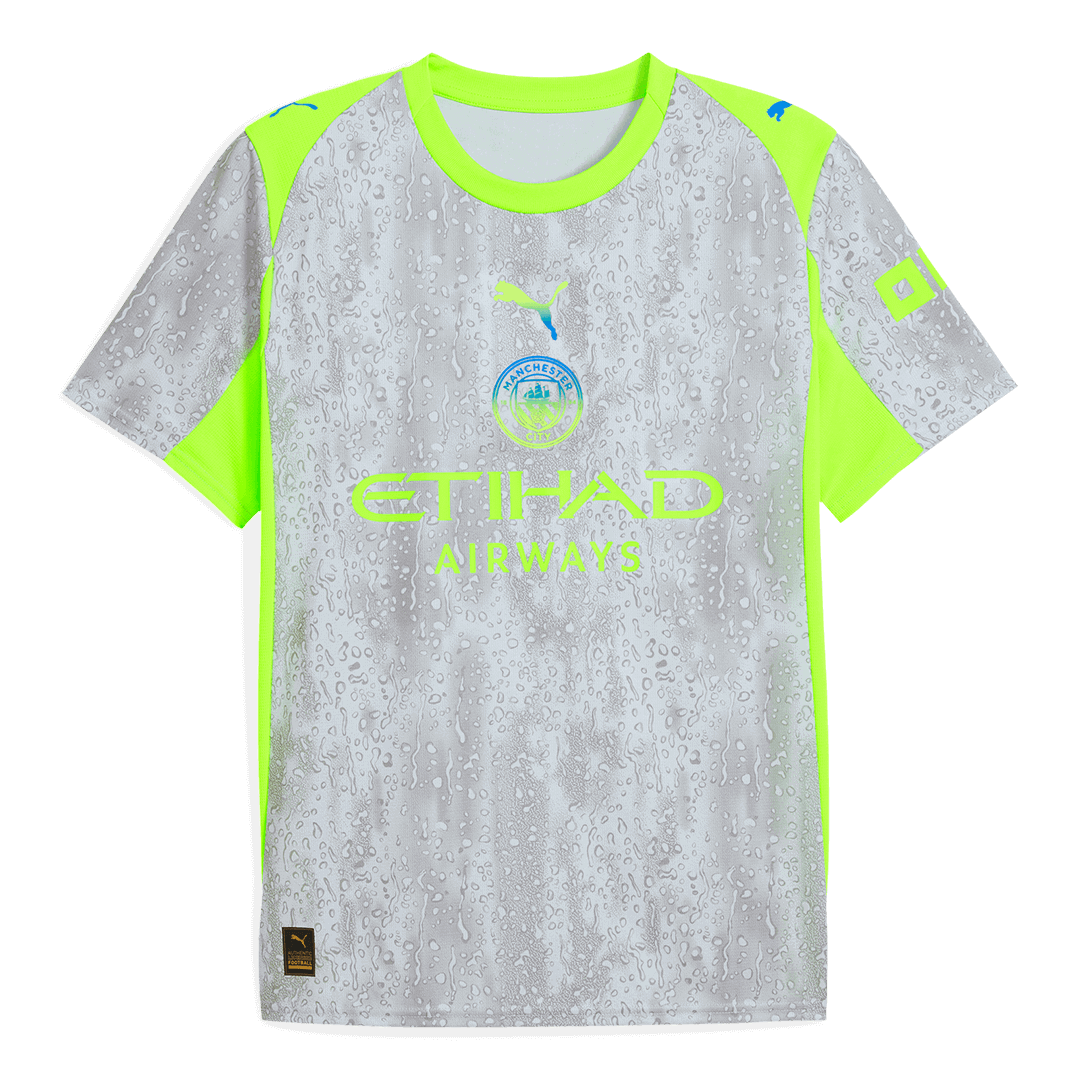 Manchester City Derde Thuisshirt Kit 2025/26 Grijs