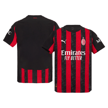 AC Milan Thuis Shirt 2025/26 Rood&Zwart Authentiek Grote Maten