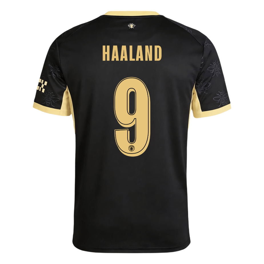 HAALAND #9 Manchester City Extérieur Maillot 2026/27 Noir - UCL