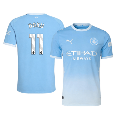 DOKU #11 Manchester City Domicile Maillot 2026/27 Bleu Joueur