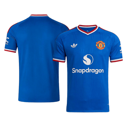 Vente Flash Manchester United Extérieur Maillot 2026/27 Bleu Joueur