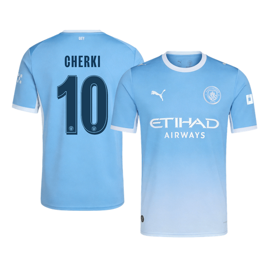 CHERKI #10 Manchester City Domicile Maillot 2026/27 Bleu - UCL