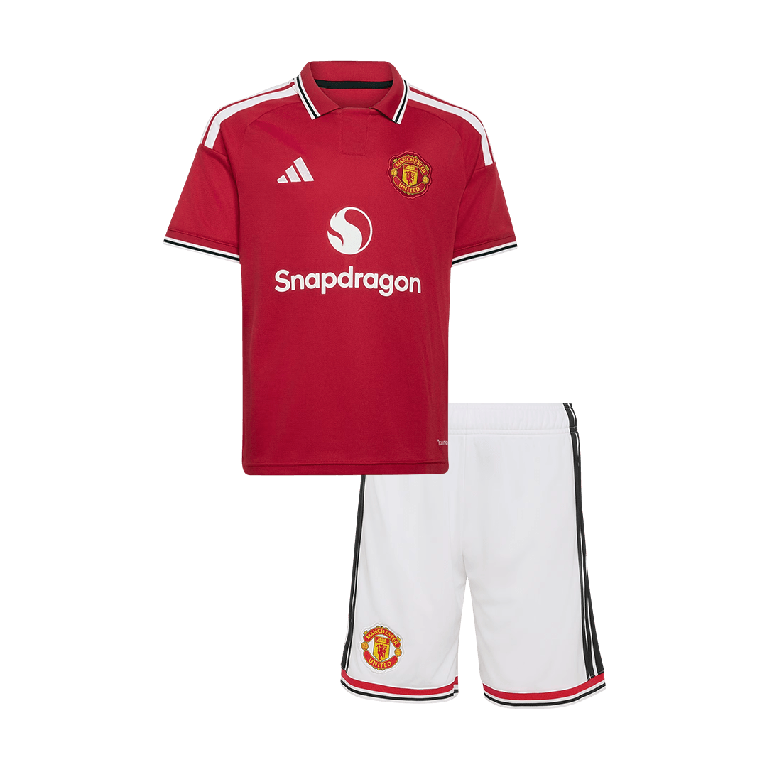 Manchester United Domicile Maillot Kit 2026/27 Enfant Rouge