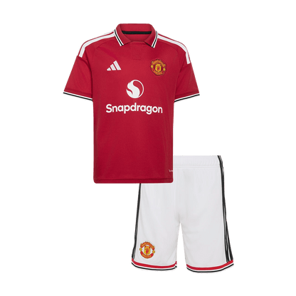 Manchester United Domicile Maillot Kit 2026/27 Enfant Rouge