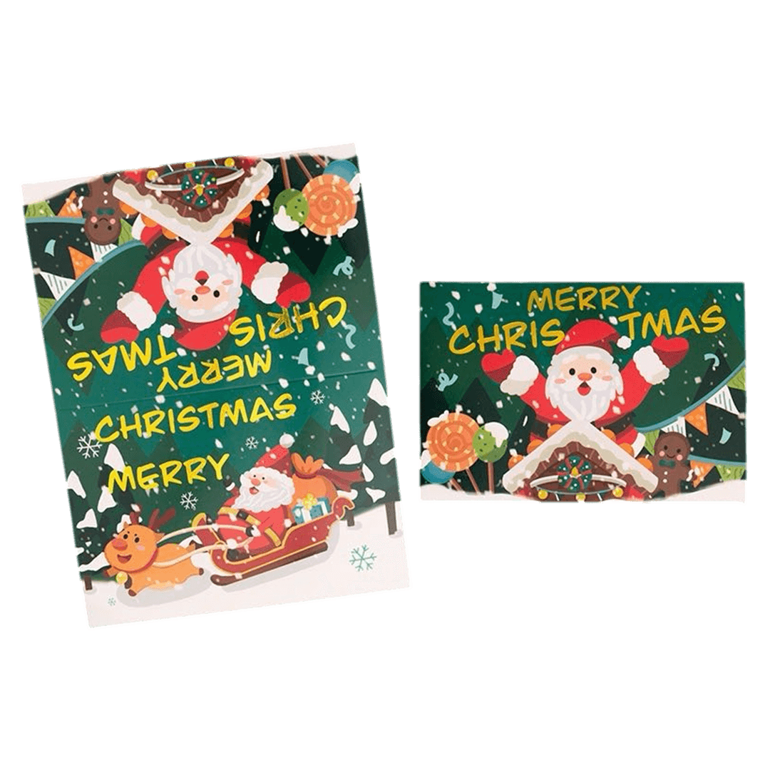 Carte de Noël personnalisée – Père Noël – Message personnalisé