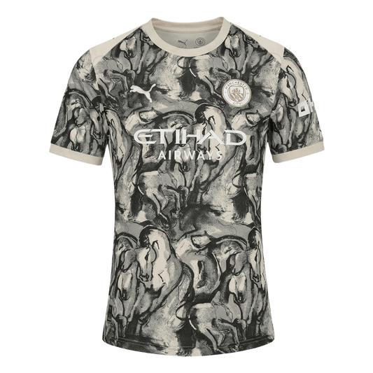 Manchester City Thuisshirt 2025/26 Zwart & Wit