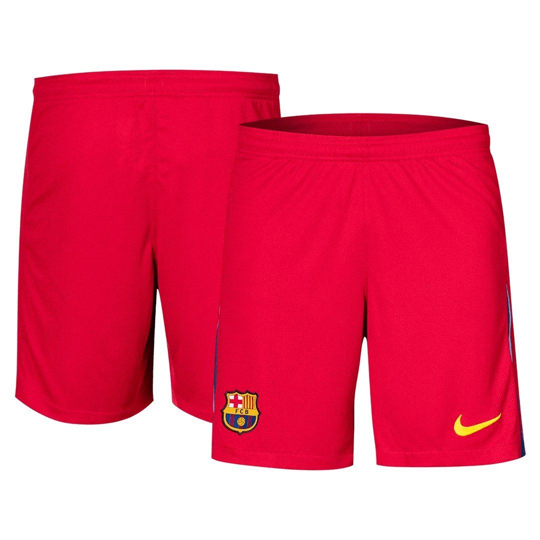 Barcelona Vierde Uittenue Korte Broek 2025/26 Rood