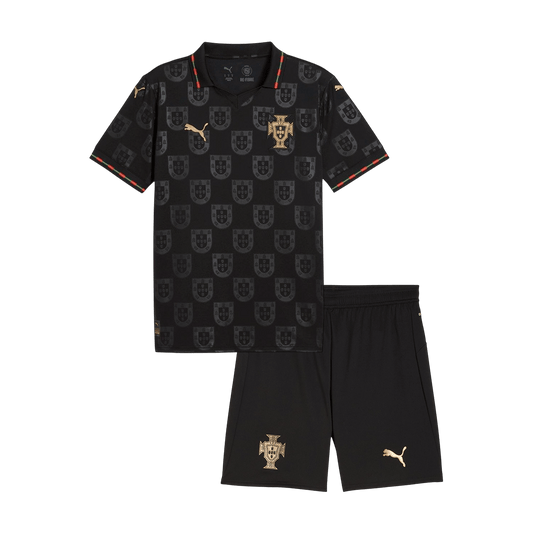 Portugal Thuisshirt Kit Wereldbeker 2026 Kinderen Zwart