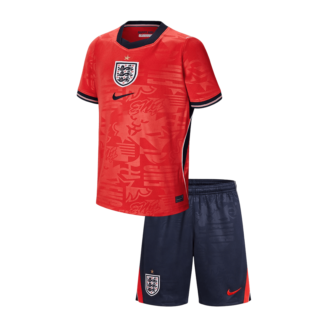 Vente Flash Angleterre Extérieur Maillot Kit - Coupe du Monde 2026 Enfant Rouge