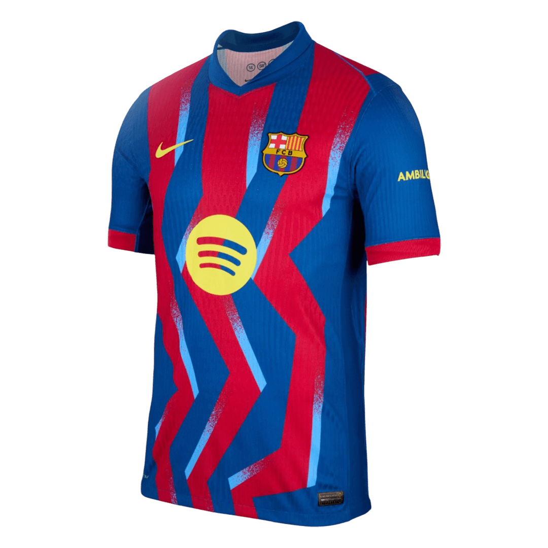 Barcelona Thuisshirt 2025/26 Rood & Blauw Speler