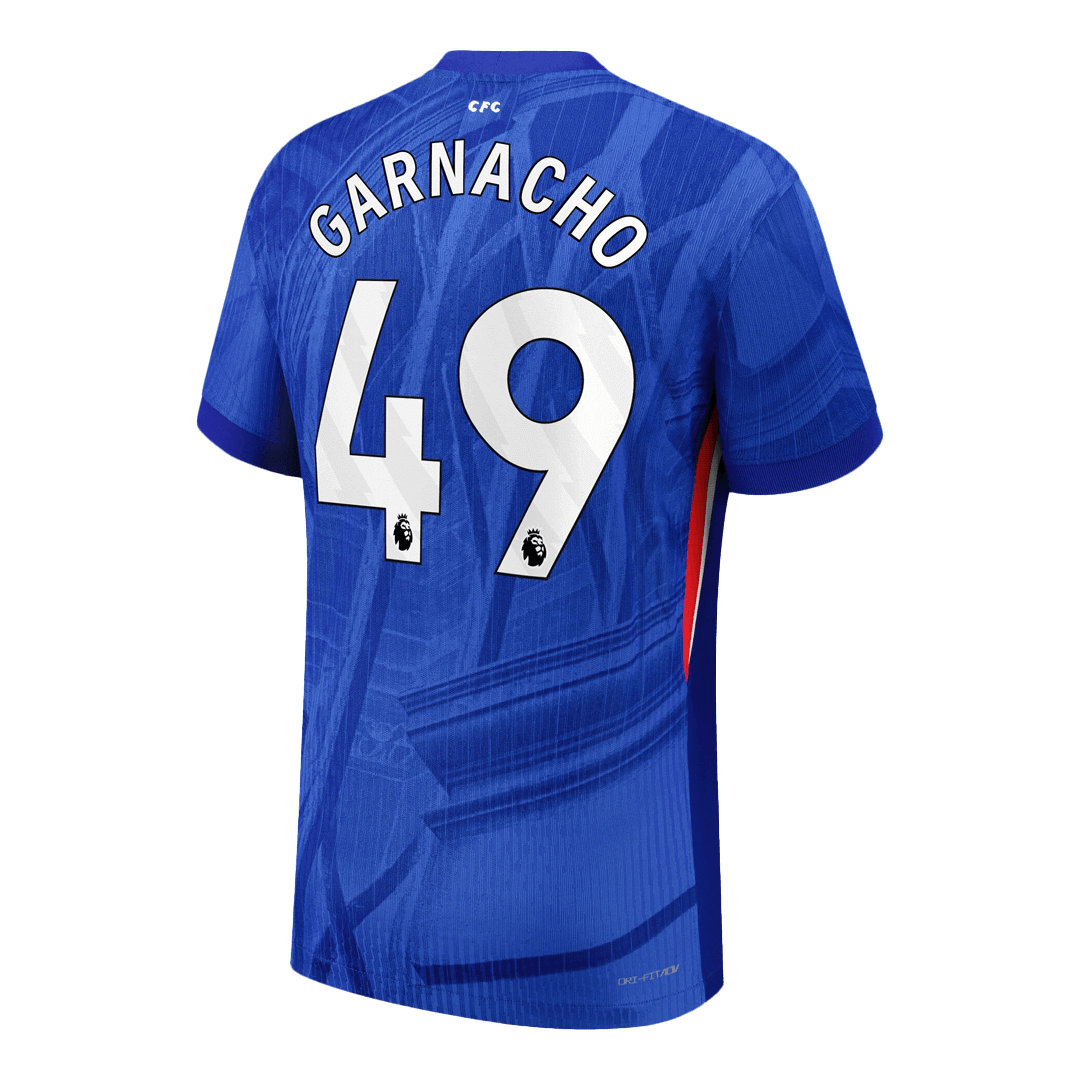 GARNACHO #49 Chelsea Thuisshirt 2025/26 Blauw Authentiek