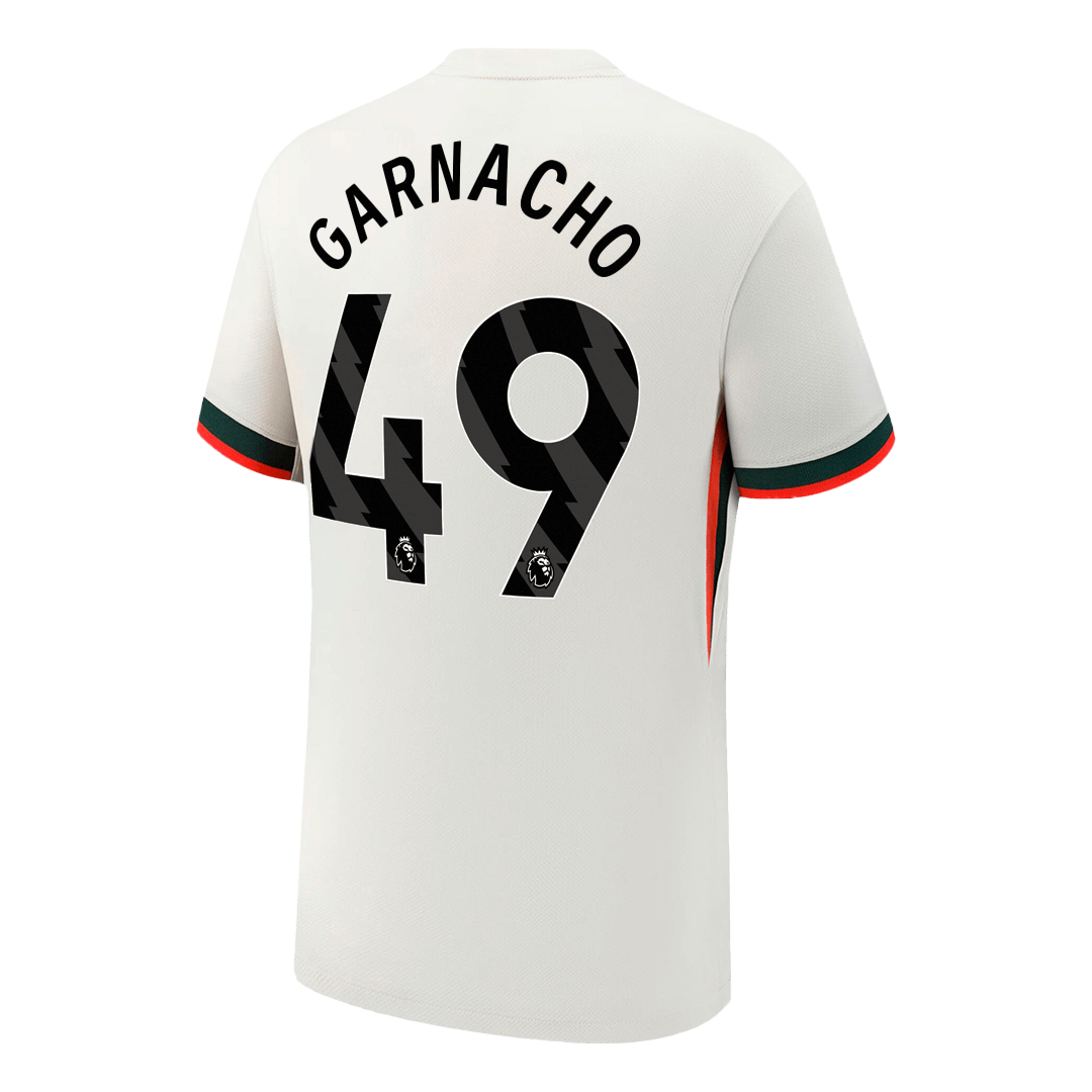 GARNACHO #49 Chelsea Uitshirt 2025/26 Wit
