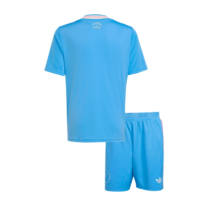 Inter Miami CF Derde Tenue Kit 2025 Junior Blauw