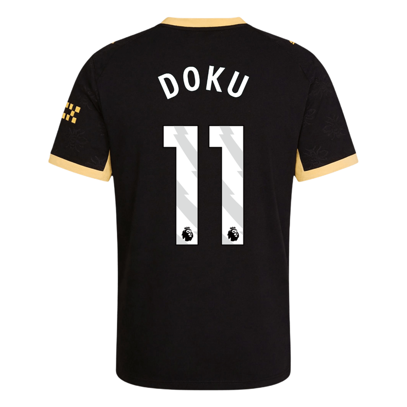 DOKU #11 Manchester City Extérieur Maillot 2026/27 Noir Joueur