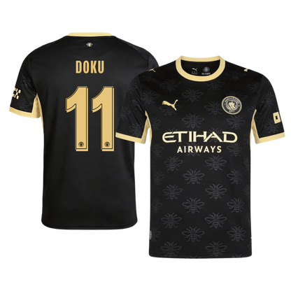 DOKU #11 Manchester City Extérieur Maillot 2026/27 Noir - UCL
