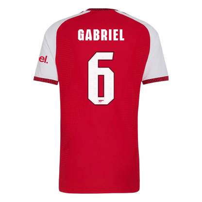 GABRIEL #6 Arsenal Domicile Maillot 2026/27 Rouge Joueur - UCL