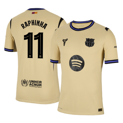 RAPHINHA #11 Barcelona Uit Tenue Thuisshirt 2025/26 Authentiek - UCL