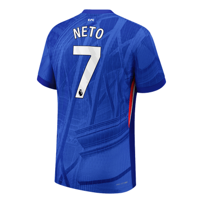 NETO #7 Chelsea Thuisshirt 2025/26 Blauw Authentiek
