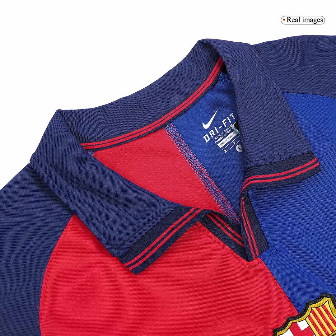 GUARDIOLA #4 Retro Barcelona Thuisshirt 1999/00 - 100-jarig jubileum