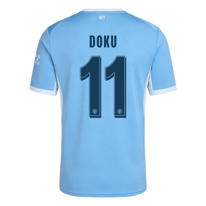 DOKU #11 Manchester City Domicile Maillot 2026/27 Bleu - UCL