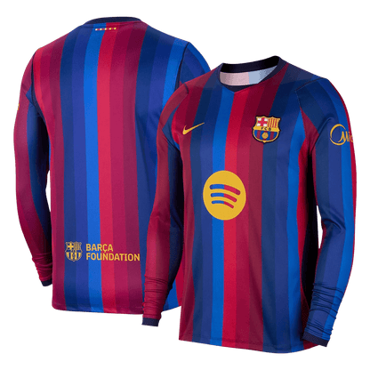 Barcelone Domicile Maillot Manches Longues 2026/27 Rouge&Bleu
