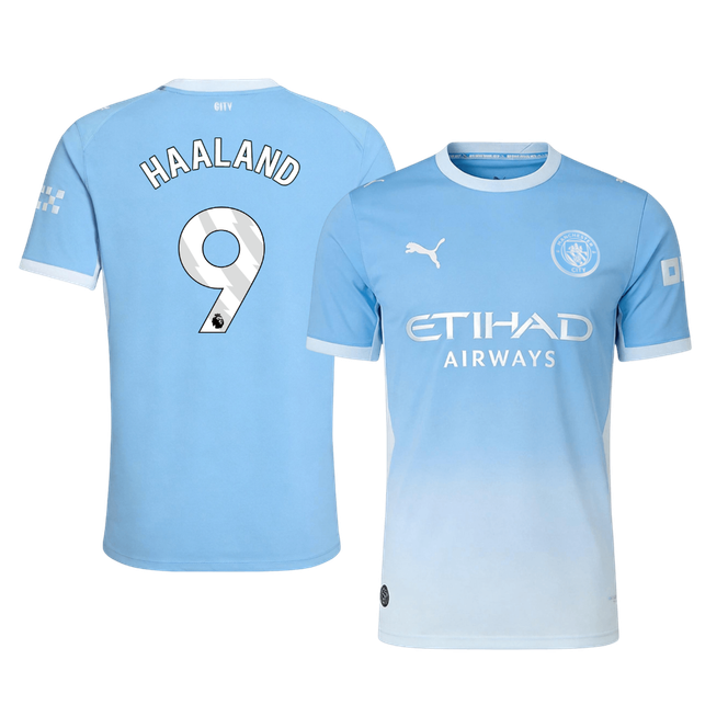 HAALAND #9 Manchester City Domicile Maillot 2026/27 Bleu Joueur