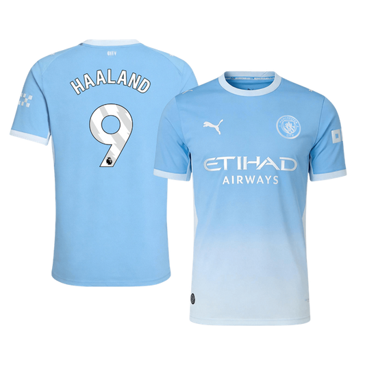 HAALAND #9 Manchester City Domicile Maillot 2026/27 Bleu Joueur