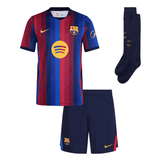 Barcelone Domicile Maillot Kit 2026/27 Enfant Rouge&Bleu - Super