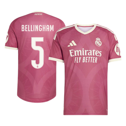 BELLINGHAM #5 Real Madrid Third Maillot 2026/27 Rose Joueur