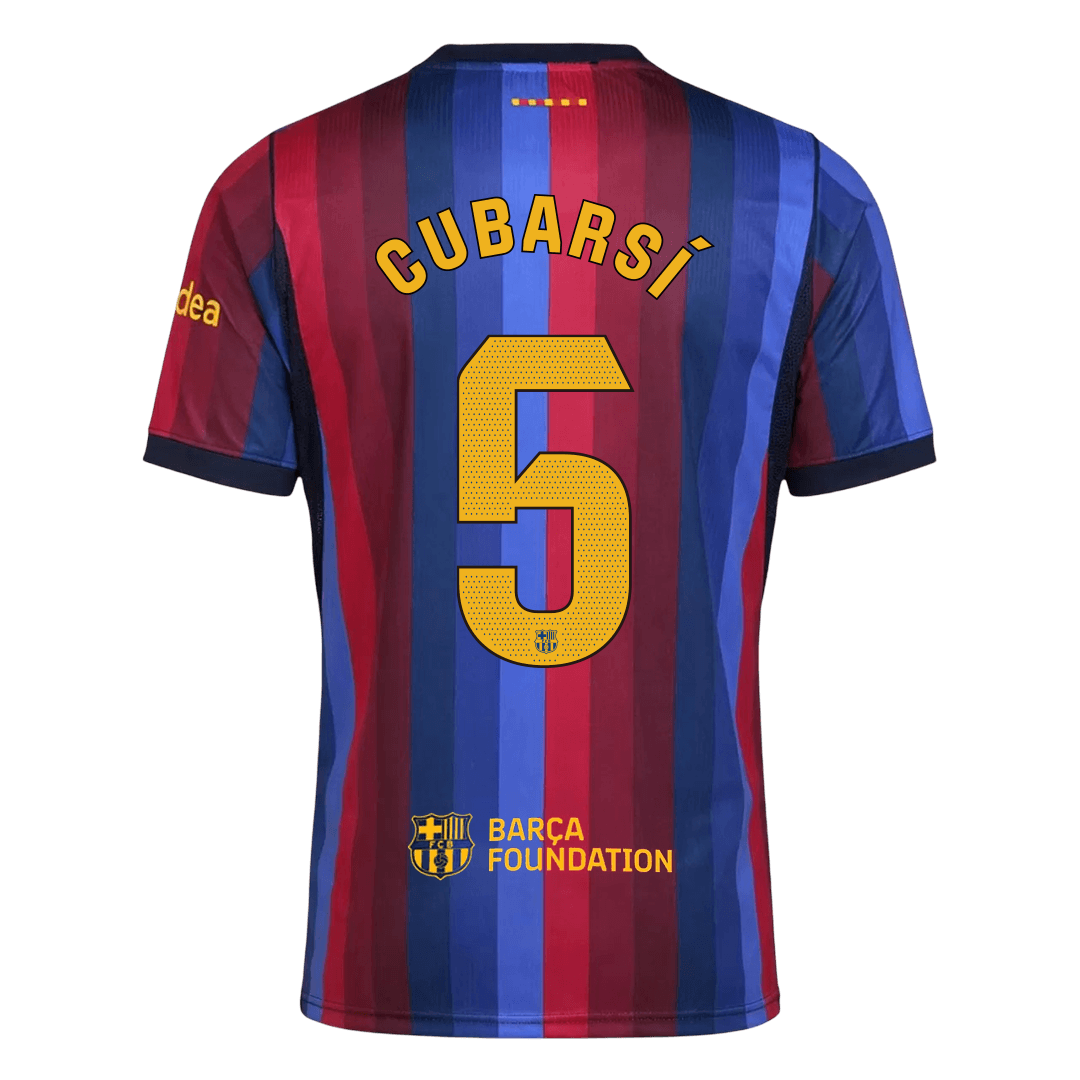 CUBARSÍ #5 Barcelone Domicile Maillot 2026/27 Blue&Garnet