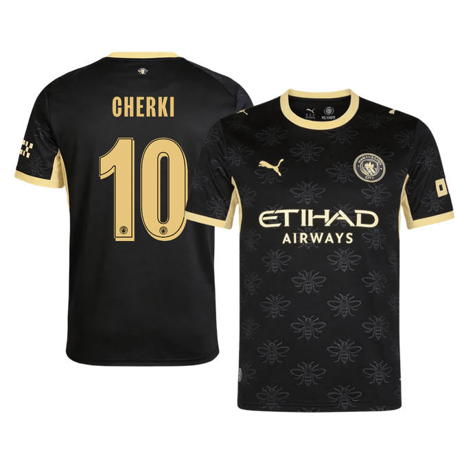 CHERKI #10 Manchester City Extérieur Maillot 2026/27 Noir - UCL
