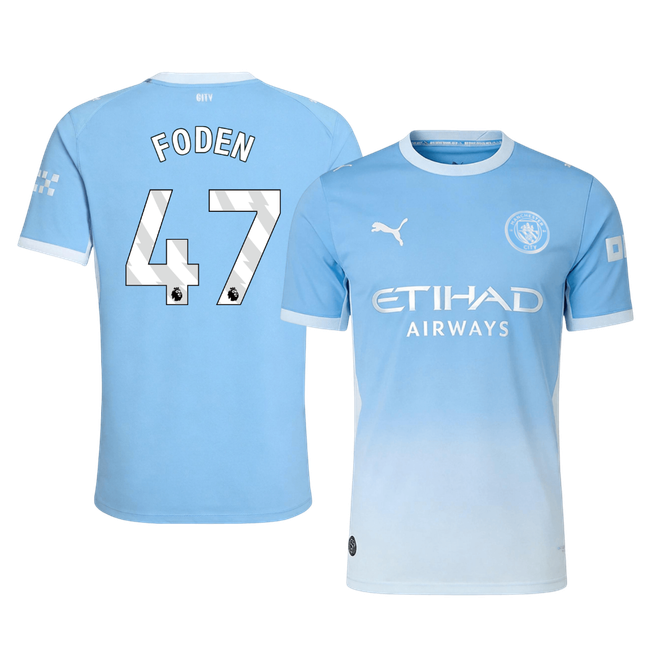 FODEN #47 Manchester City Domicile Maillot 2026/27 Bleu Joueur