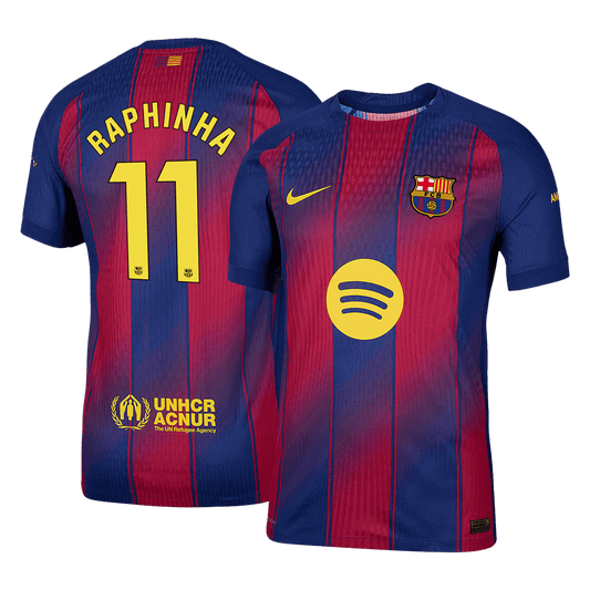 RAPHINHA #11 Barcelona Thuisshirt 2025/26 Authentic